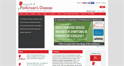 Desktop Screenshot of journalofparkinsonsdisease.com
