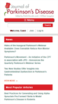 Mobile Screenshot of journalofparkinsonsdisease.com